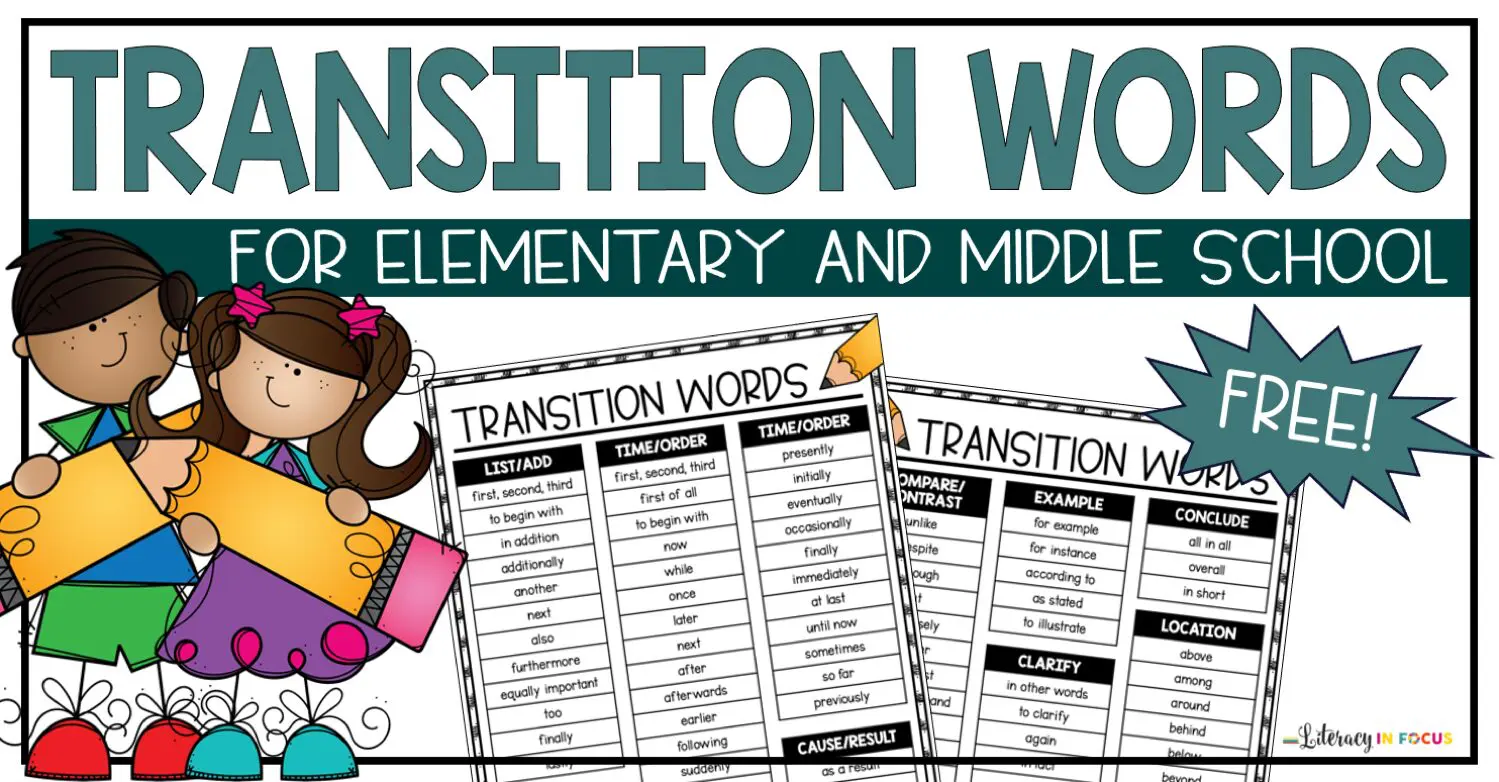 Transition words sentences worksheets